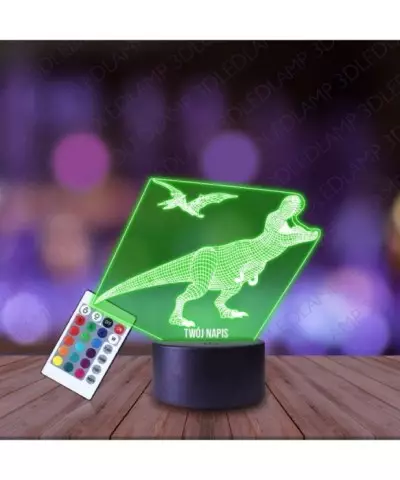 Lampka Nocna 3D LED LAMP Park Jurajski Dinozaur