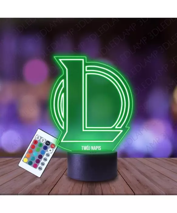 Lampka Nocna 3D LED LAMP League of Legends Logo