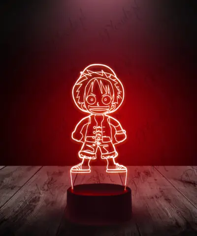 Lampka LED 3D Plexido Monkey Luffy Chibi One Piece - 2