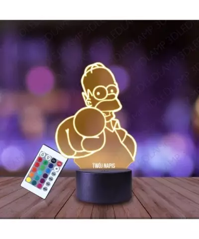 Lampka Nocna 3D LED LAMP Simpsonowie Homer