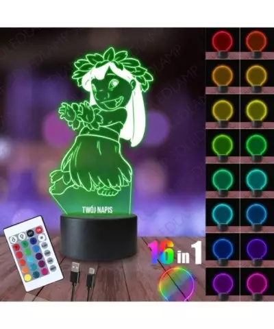 Lampka Nocna 3D LED LAMP Lilo