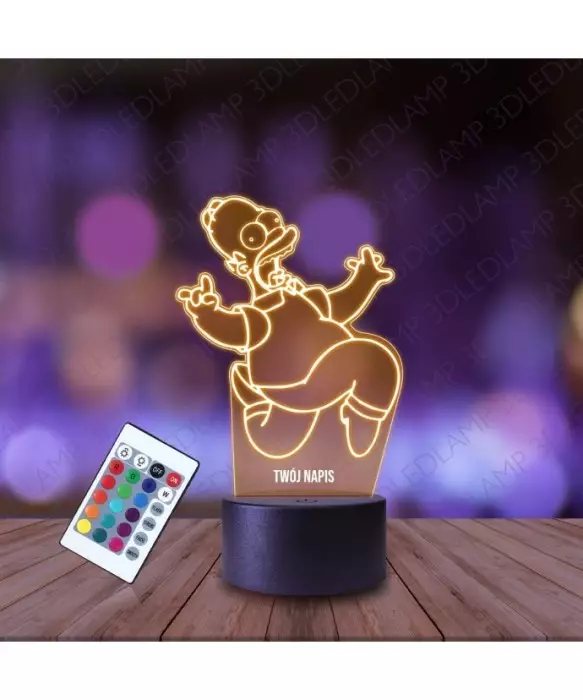 Lampka Nocna 3D LED LAMP Homer Simpsonowie