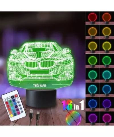 Lampka Nocna 3D LED LAMP Auto BMW