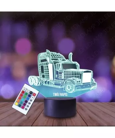 Lampka Nocna 3D LED LAMP Ciężarówka Tir