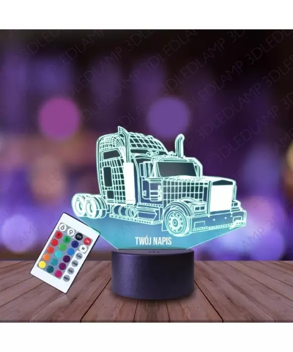 Lampka Nocna 3D LED LAMP Ciężarówka Tir