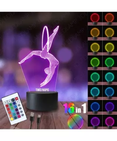 Lampka Nocna 3D LED LAMP Gimnastyczka