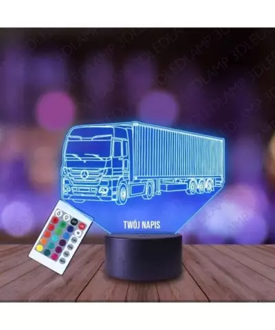 Lampka Nocna 3D LED LAMP Ciężarówka Tir Mercedes
