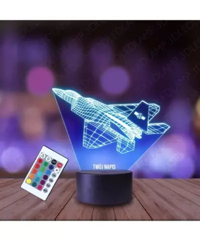 Lampka Nocna 3D LED LAMP Odrzutowiec