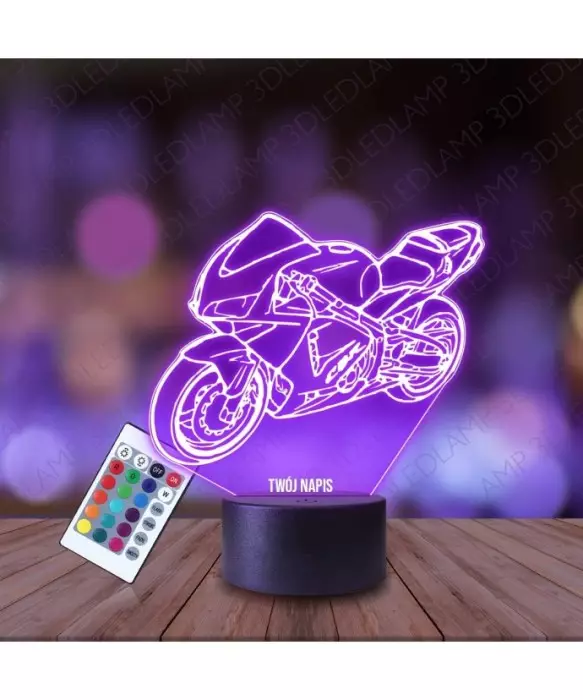 Lampka Nocna 3D LED LAMP Motor Honda