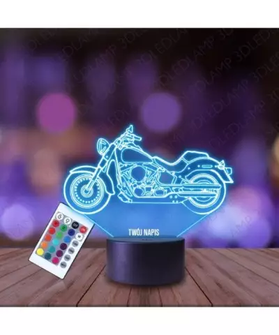 Lampka Nocna 3D LED LAMP Motocykl Harley