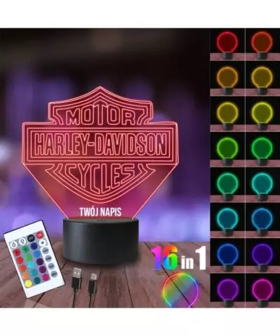 Lampka Nocna 3D LED LAMP Harley Davidson