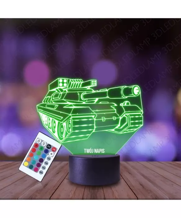 Lampka Nocna 3D LED LAMP Czołg