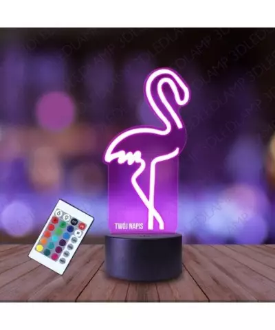 Lampka Nocna 3D LED LAMP Flaming