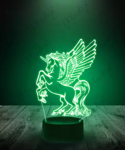 Lampka LED 3D Plexido Pegaz Grzywa - 2
