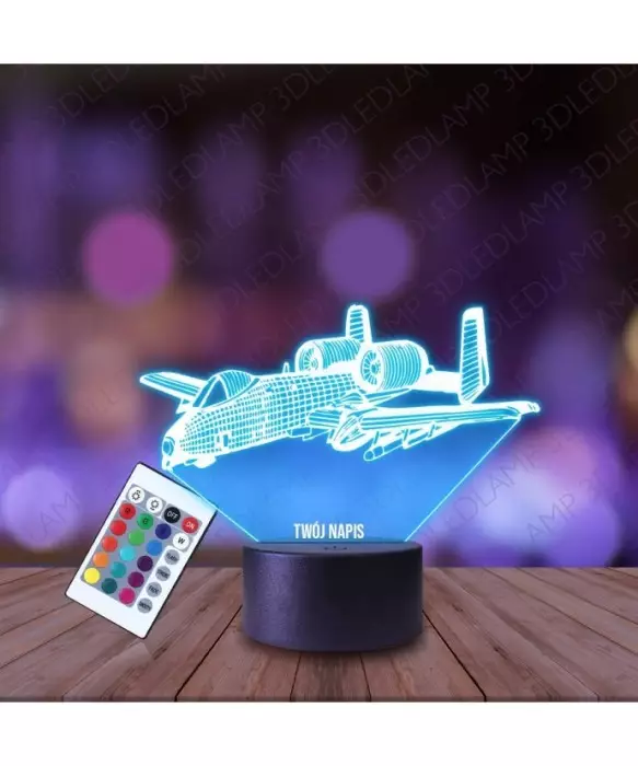 Lampka Nocna 3D LED LAMP Myśliwiec A10