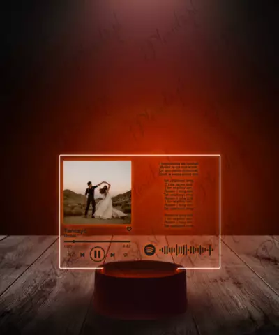 Ramka Spotify Miłosna Piosenka na Szkle Tekst Piosenki - 3