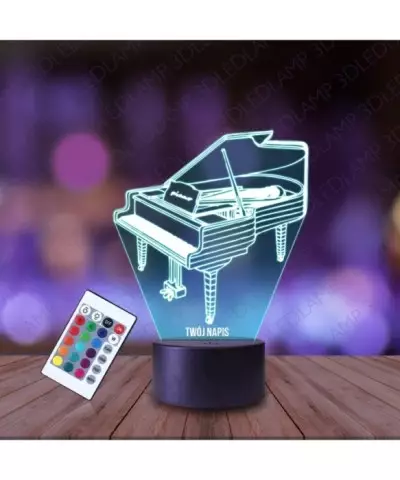 Lampka Nocna 3D LED LAMP Fortepian