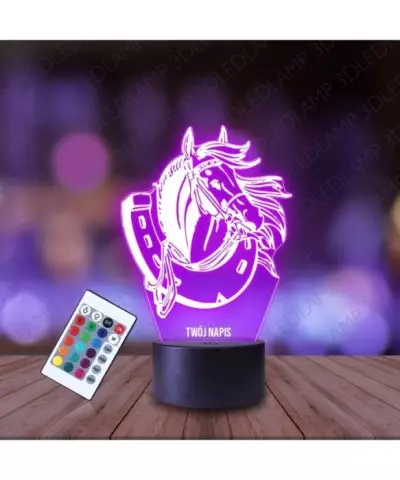 Lampka Nocna 3D LED LAMP Stadnina Klub Jeździecki