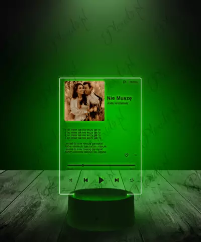 Ramka Tidal Piosenka na Szkle Twój Tekst - 3
