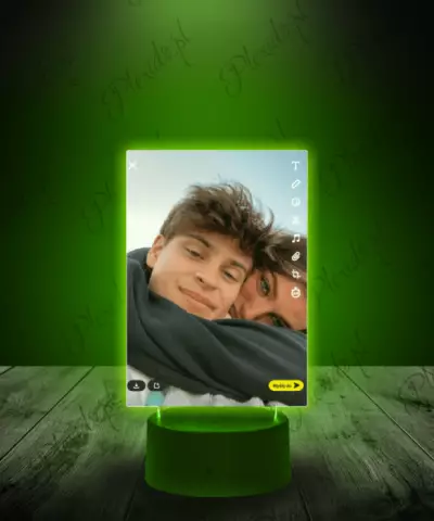 Ramka Snapchat na Szkle Twoje Zdjęcie - 1