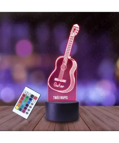 Lampka Nocna 3D LED LAMP Gitara Klasyczna