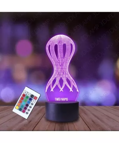 Lampka Nocna 3D LED LAMP Meduza