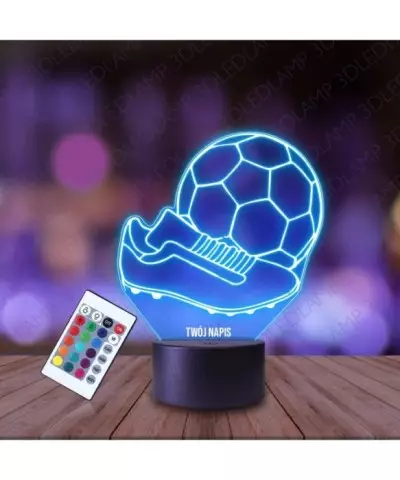 Lampka Nocna 3D LED LAMP Piłka Nożna Korki