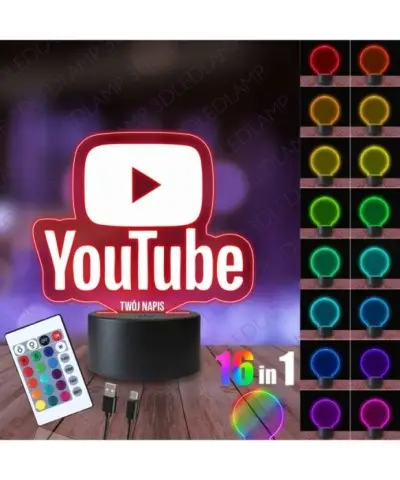 Lampka Nocna 3D LED LAMP YouTube