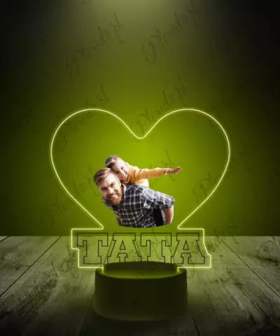 Lampka LED 3D Plexido z Nadrukiem Dla Taty - 2