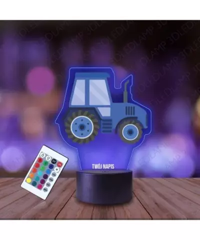Lampka Nocna 3D LED LAMP z Nadrukiem Traktor