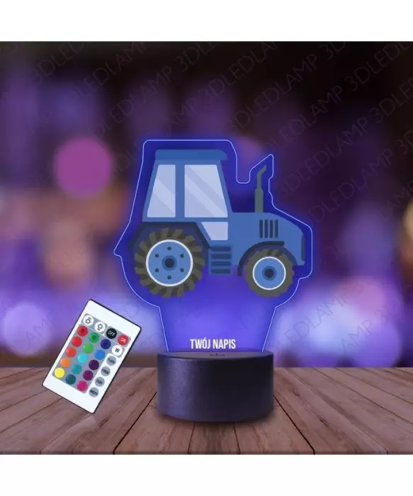 Lampka Nocna 3D LED LAMP z Nadrukiem Traktor