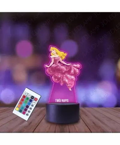 Lampka Nocna 3D LED LAMP z Nadrukiem Śpiąca Królewna