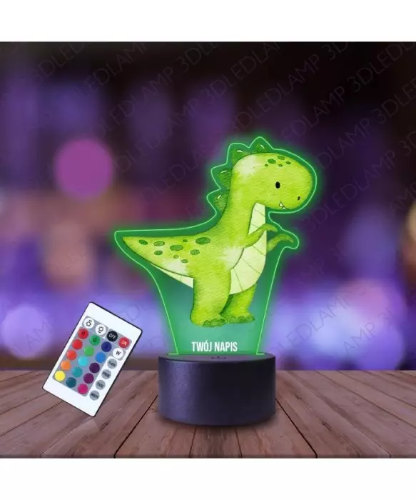 Lampka Nocna 3D LED LAMP z Nadrukiem Dinozaur T-Rex