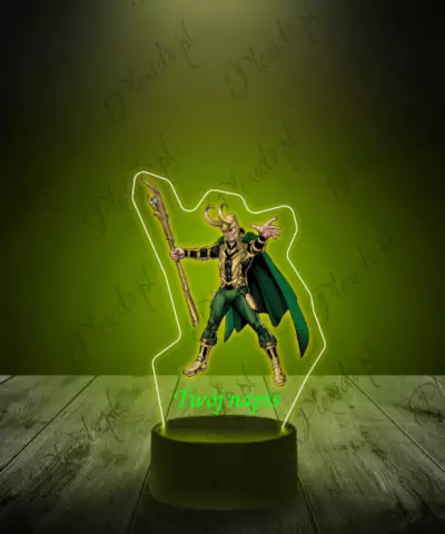 Lampka LED 3D Plexido z Nadrukiem Loki - 2