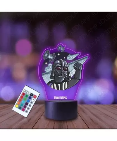 Lampka Nocna 3D LED LAMP z Nadrukiem Darth Vader