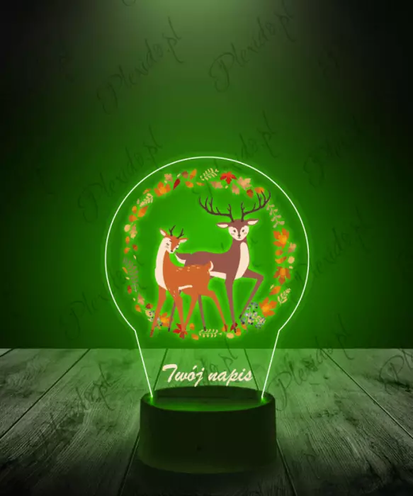 Lampka LED 3D Plexido z Nadrukiem Jelonki - 3