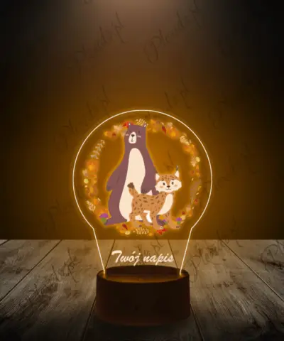 lampka_led_3d_plexido_z_nadrukiem_miś_i_ryś