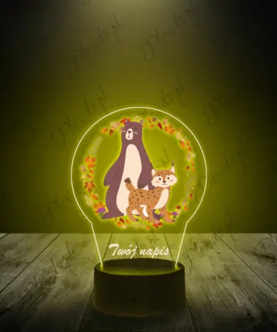 lampka_led_3d_plexido_z_nadrukiem_miś_i_ryś