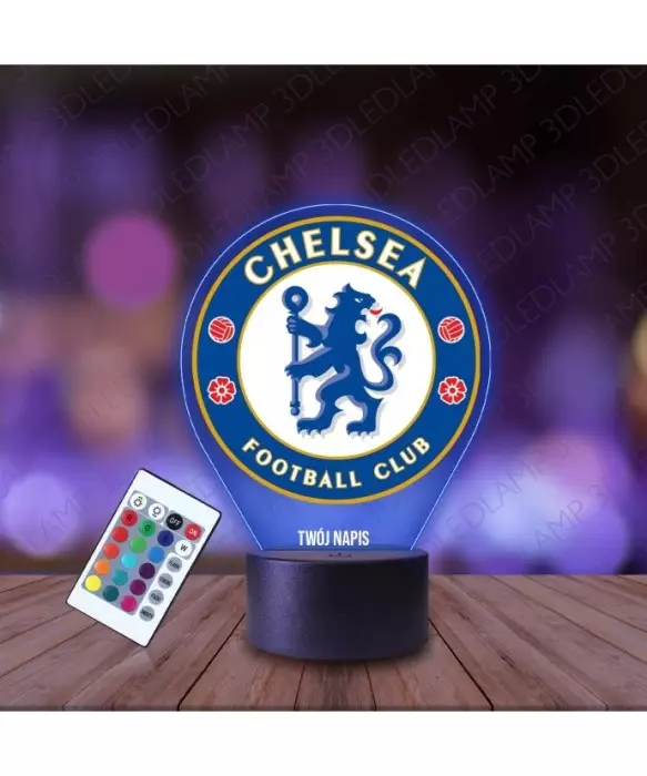 Lampka Nocna 3D LED LAMP z Nadrukiem Chelsea F.C.