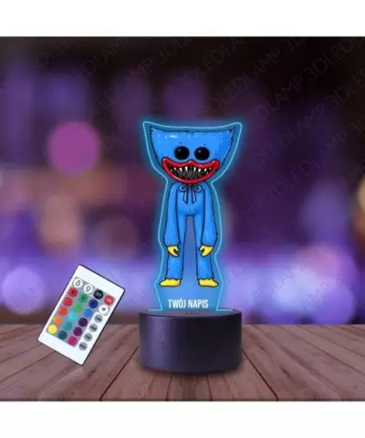 Lampka Nocna 3D LED LAMP z Nadrukiem Huggy Wuggy