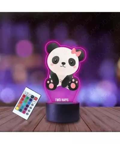 Lampka Nocna 3D LED LAMP z Nadrukiem Panda
