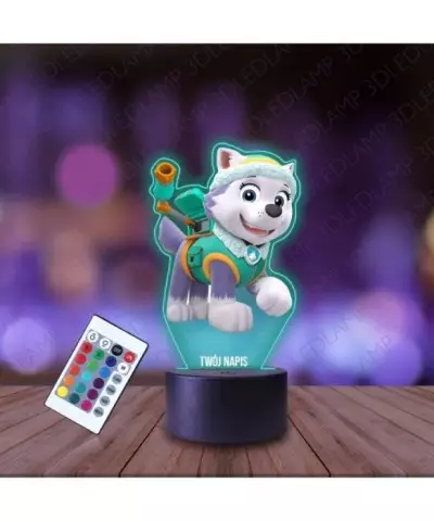 Lampka Nocna 3D LED LAMP z Nadrukiem Psi Patrol Everest