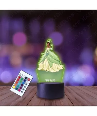 Lampka Nocna 3D LED LAMP z Nadrukiem Księżniczka Tina