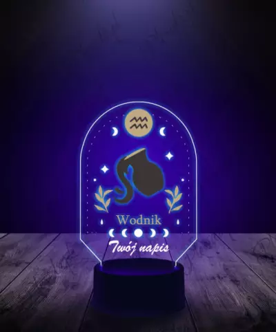 lampka_led_3d_plexido_z_nadrukiem_znak_zodiaku_wodnik