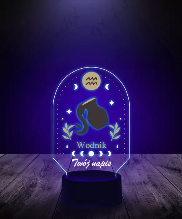 lampka_led_3d_plexido_z_nadrukiem_znak_zodiaku_wodnik