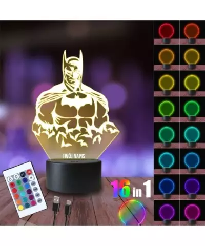 Lampka Nocna 3D LED LAMP Batman Postać