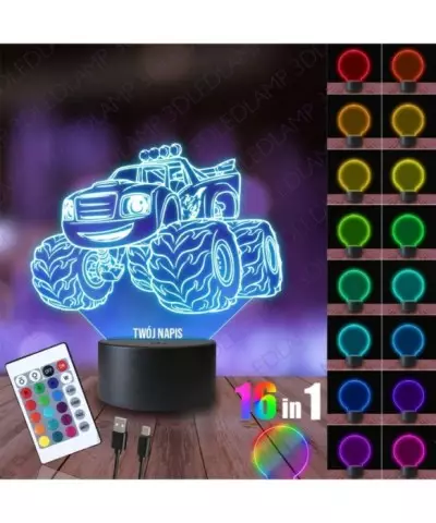 Lampka Nocna 3D LED LAMP Blaze i Mega Maszyny