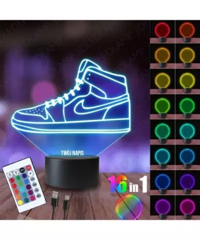 Lampka Nocna 3D LED LAMP But Air Jordan