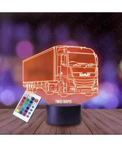 Lampka Nocna 3D LED LAMP Ciężarówka Tir Daf