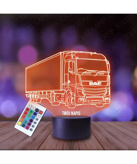 Lampka Nocna 3D LED LAMP Ciężarówka Tir Daf